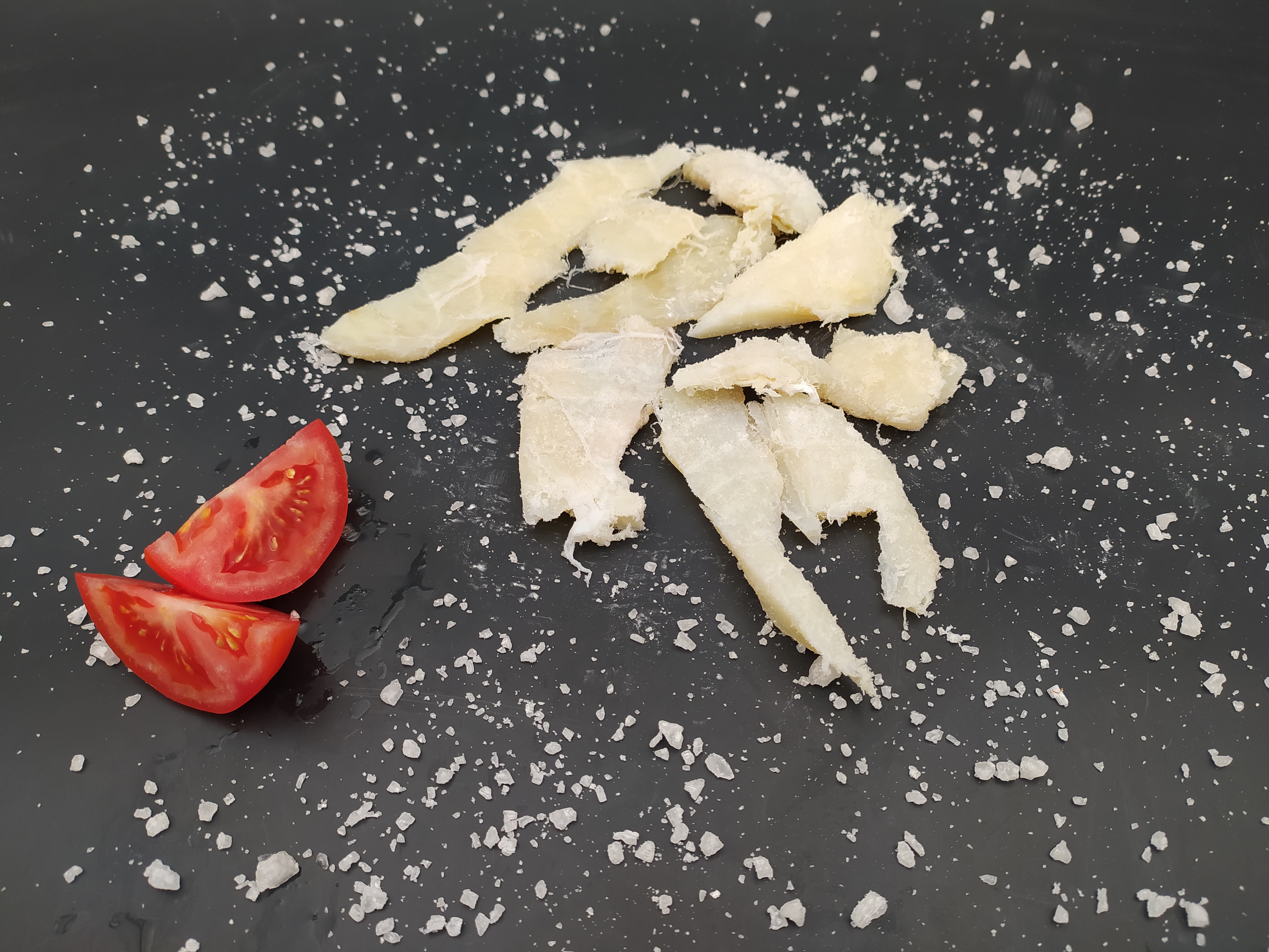 Bacalao desalado en tiras