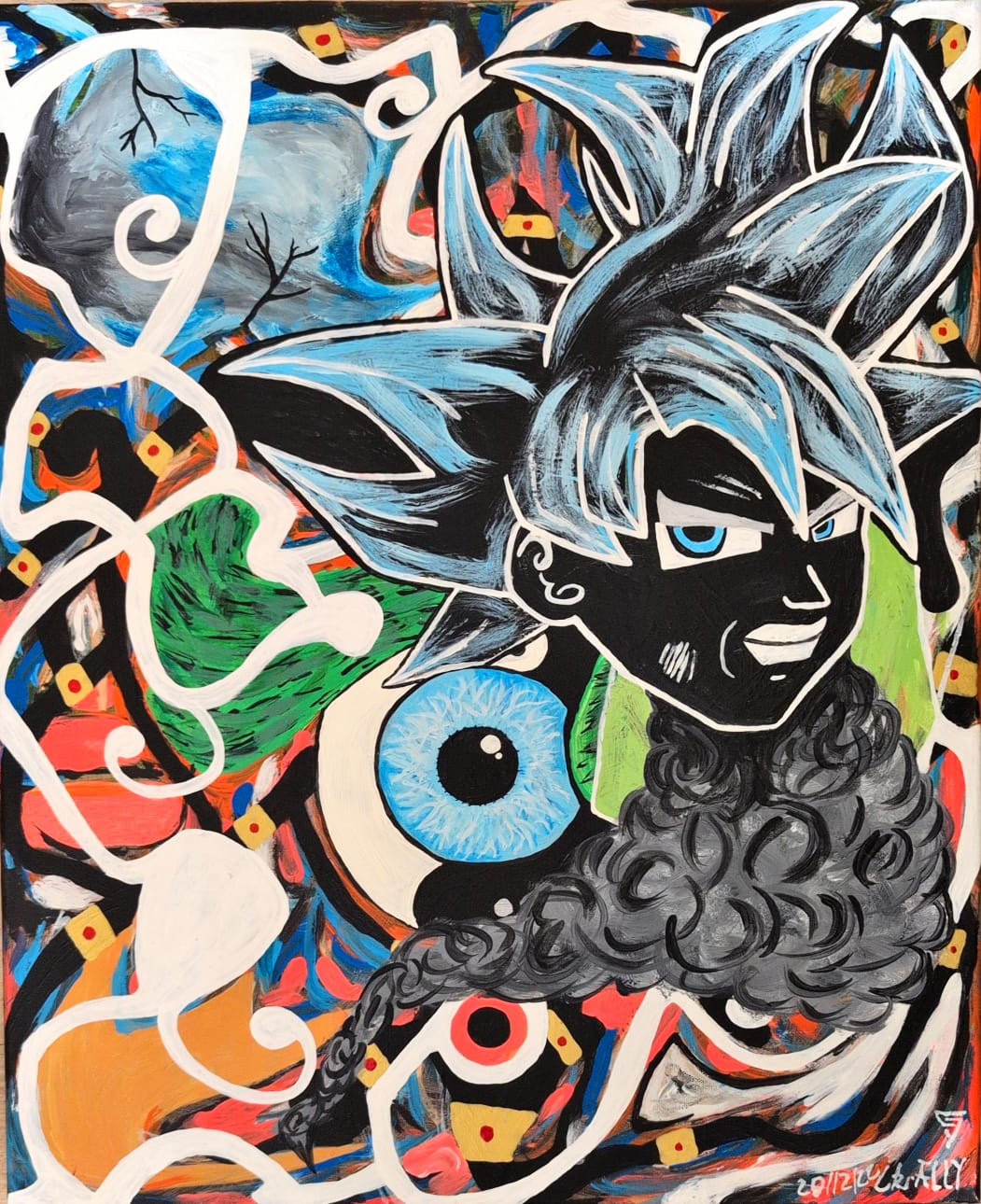 Tableau artistique coloré