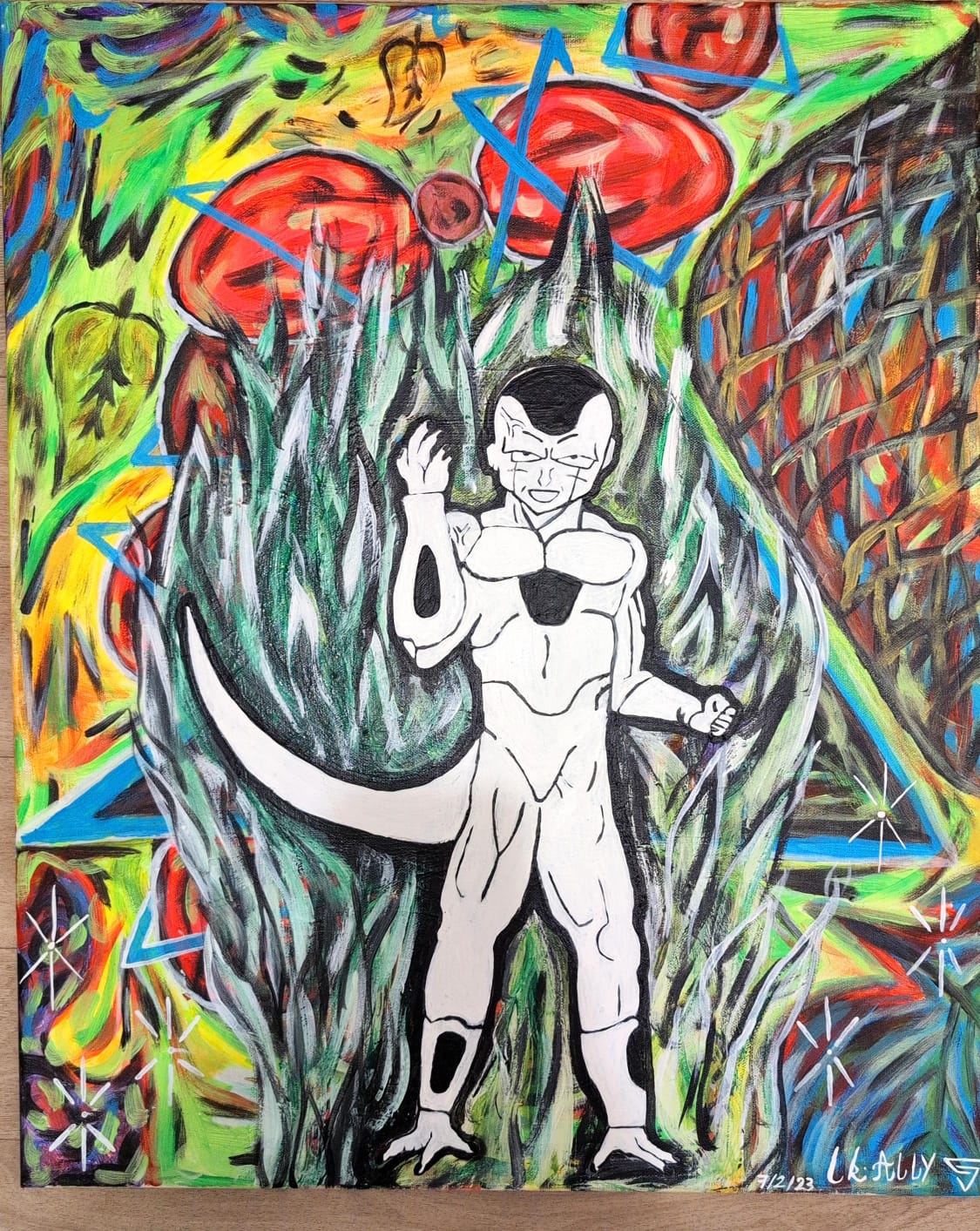 Peinture Frieza abstraite