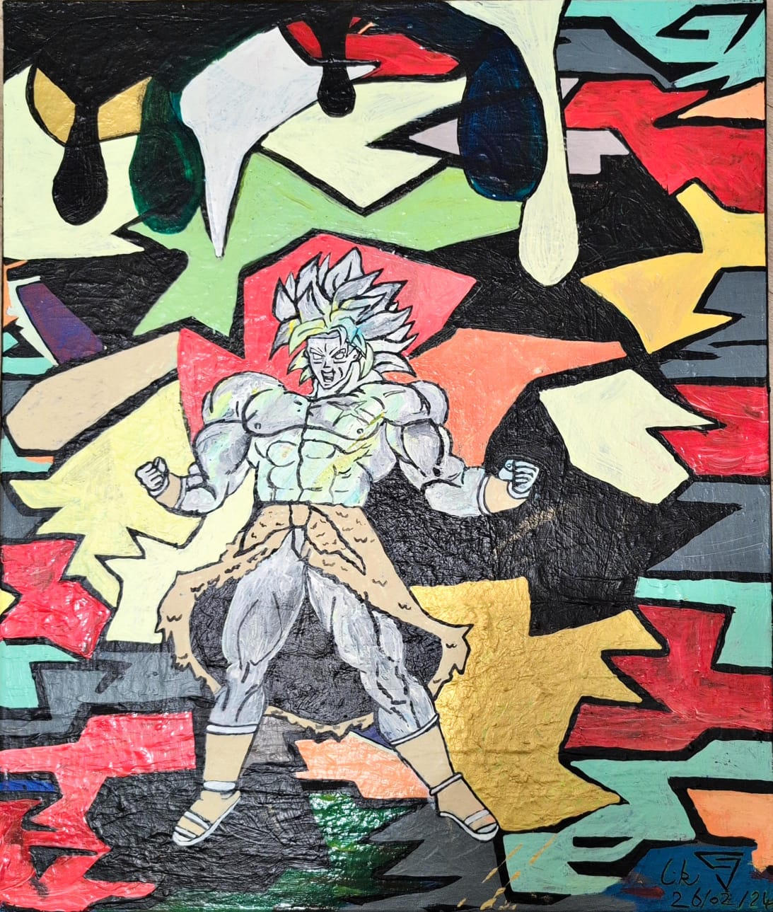 Peinture inspirée de manga