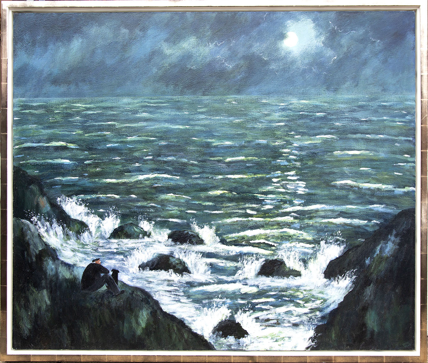Moonlit Ocean Painting