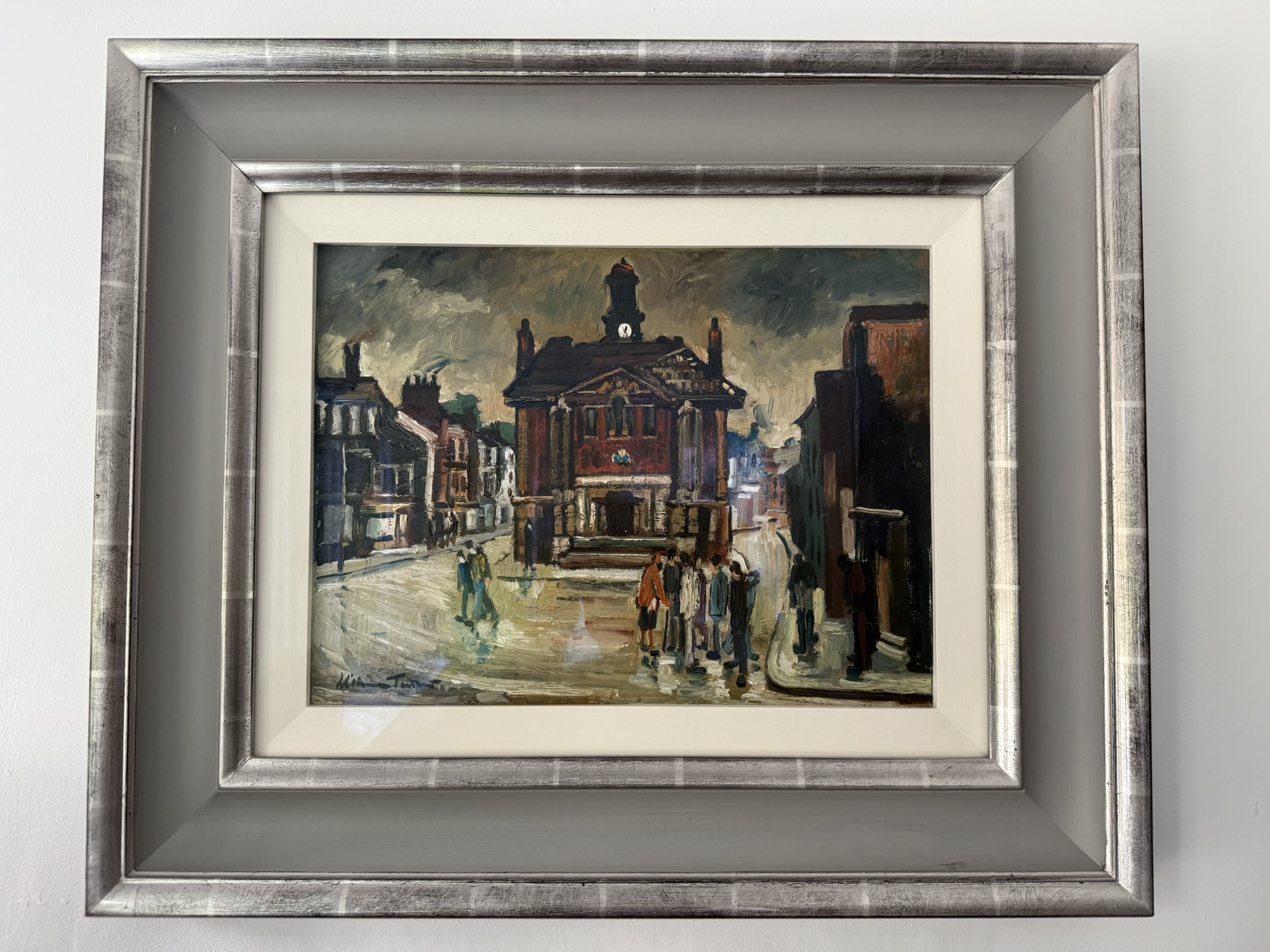 Framed Cityscape Painting