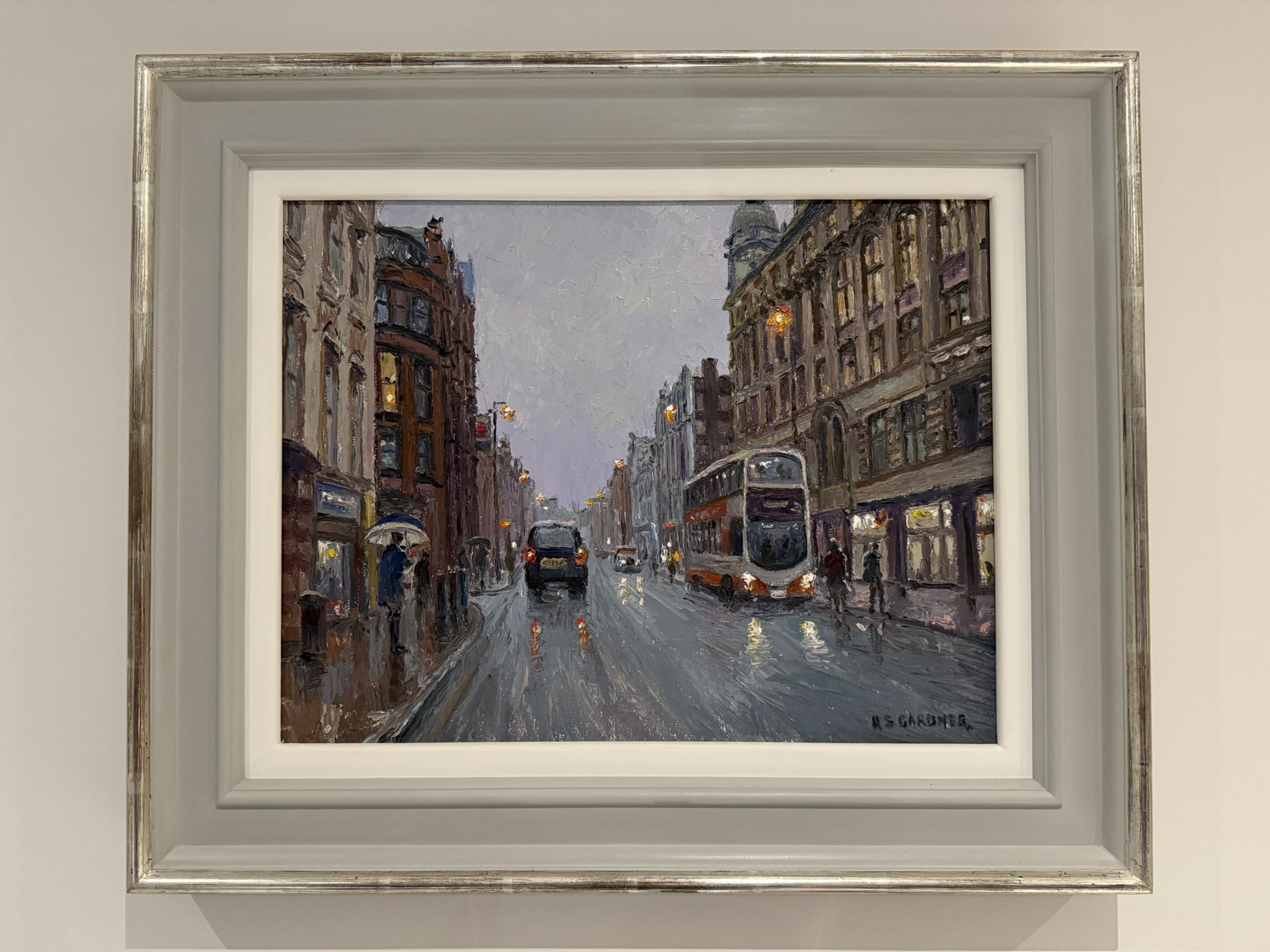 Framed Cityscape Painting