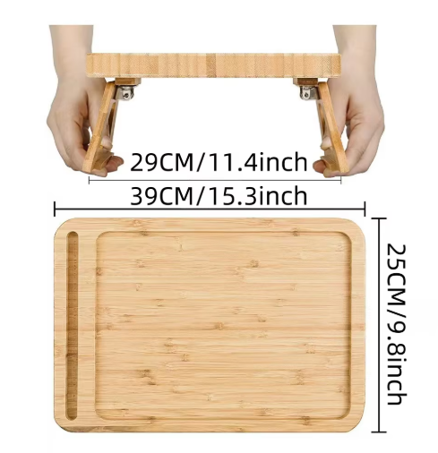 Adjustable Bamboo Laptop Stand
