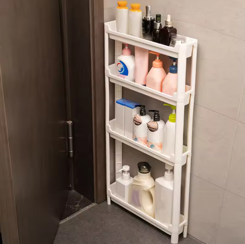 Slim Bathroom Storage Rack