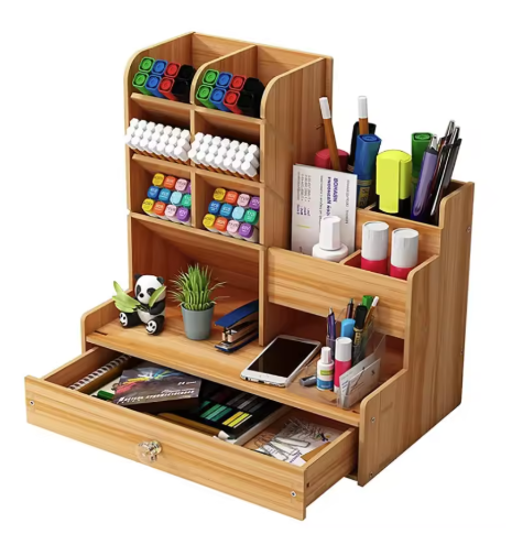 Wooden Desk Organizer