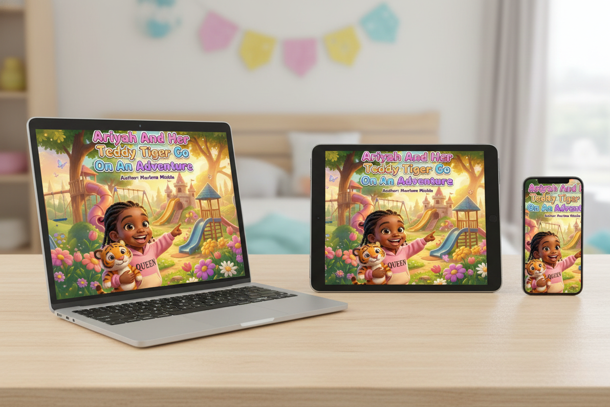 Ariyah And Her Teddy Tiger Go On An Adventure