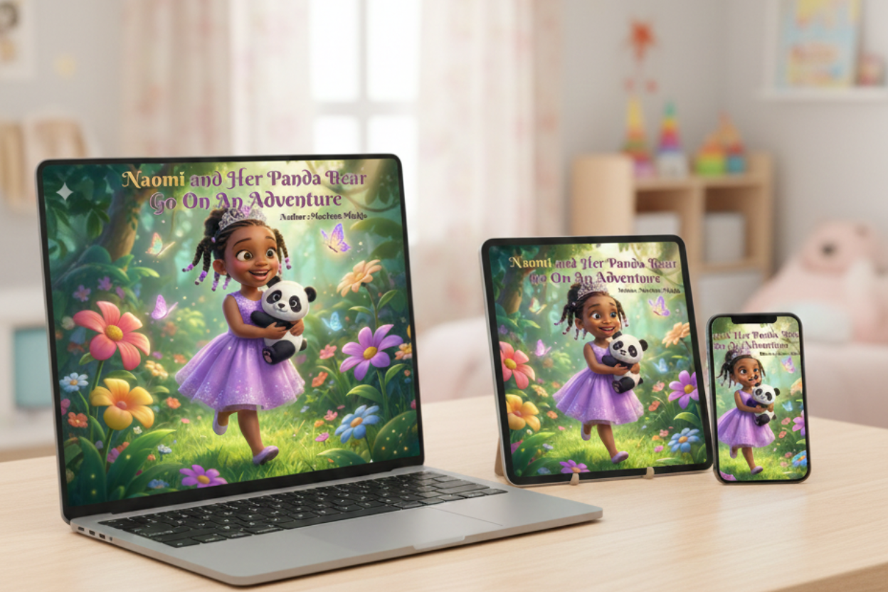 Naomi and Her Panda Bear Go On An Adventure