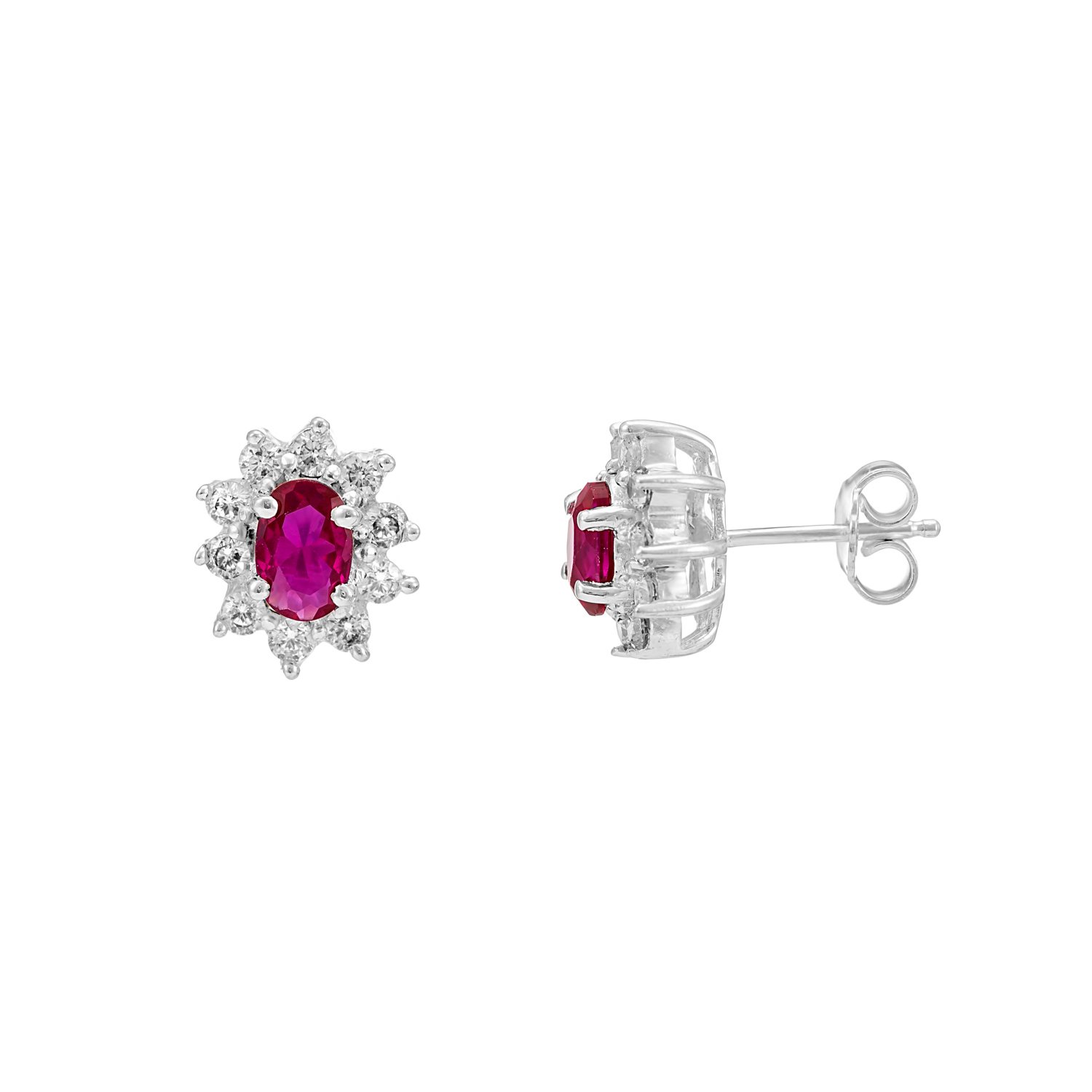 Colourful CZ Stud Earrings – Various Colours