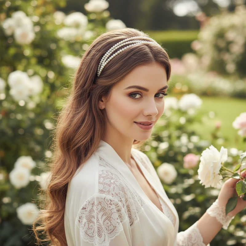 Triple Pearl Headband 