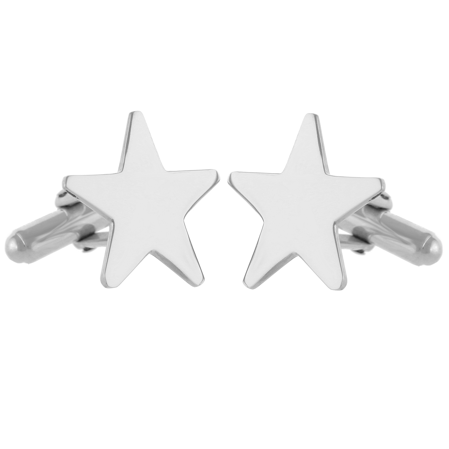 Star Sterling Silver Cufflinks