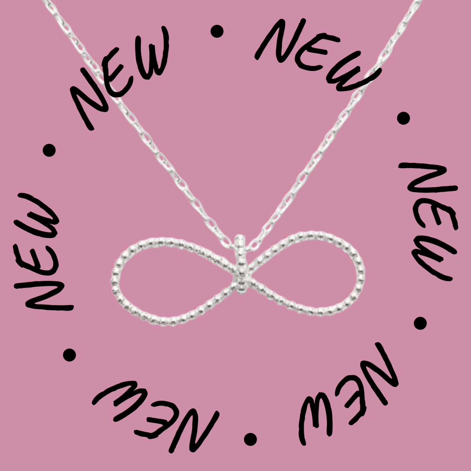 Silver Infinity Pendant Necklace