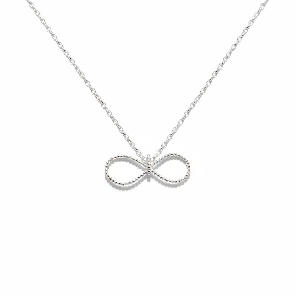 Silver Infinity Pendant Necklace