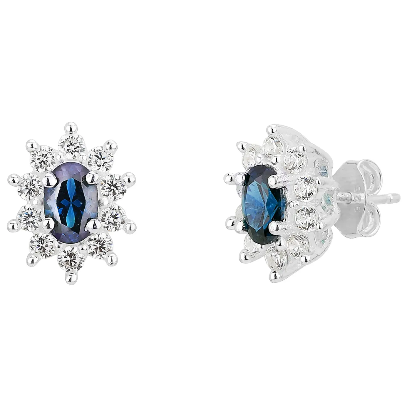 Colourful CZ Stud Earrings – Various Colours