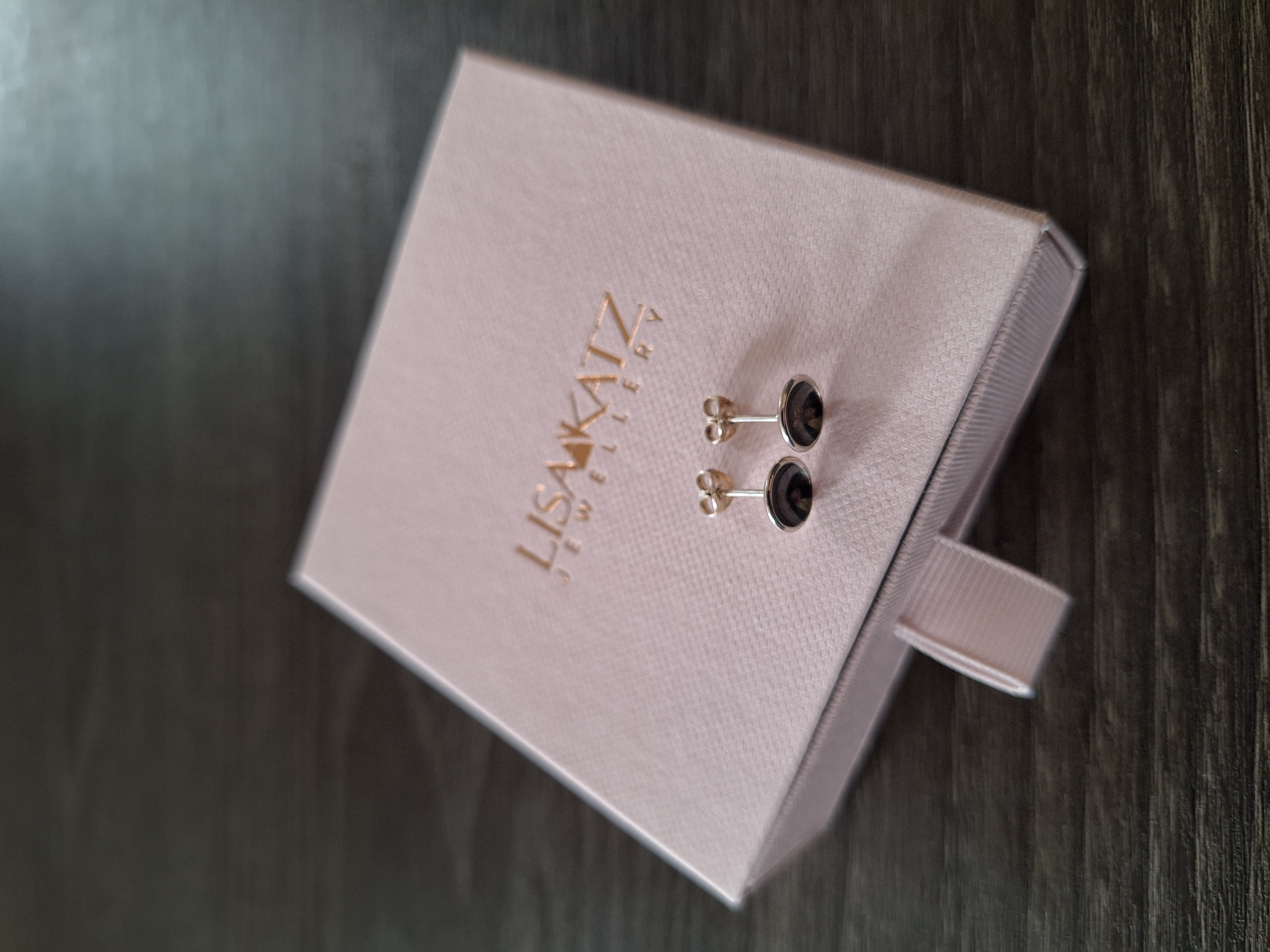 Black Starry Night Stud Earrings | 12mm | Sterling Silver