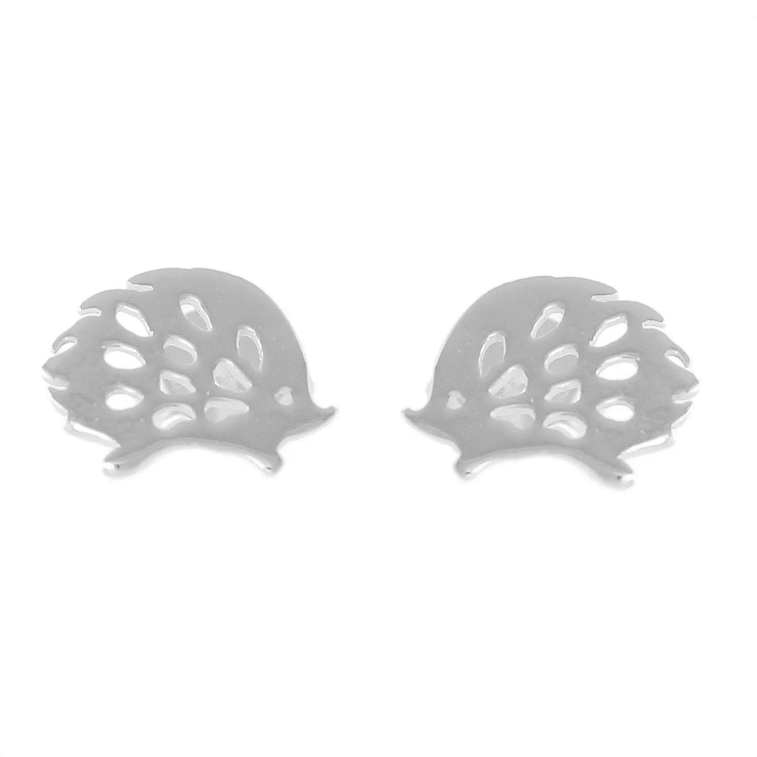 Sterling Silver Hedgehog Stud Earrings