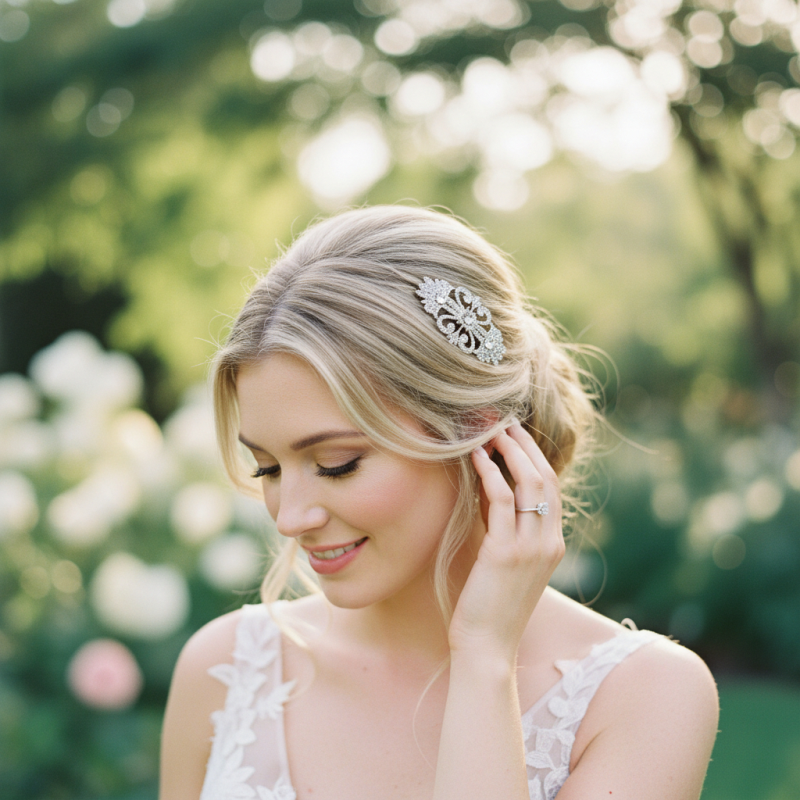 Deco Crystal Hair Comb