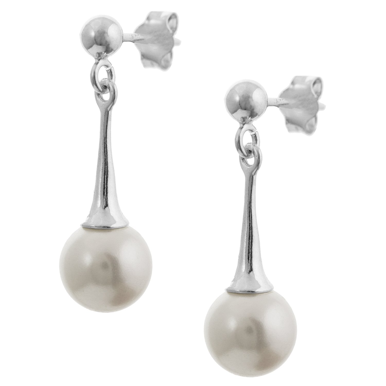 25mm  Pearl Drop Earrings