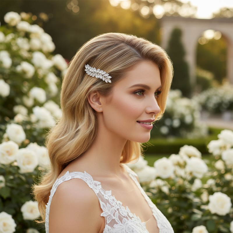 CZ Bridal Hair Clip
