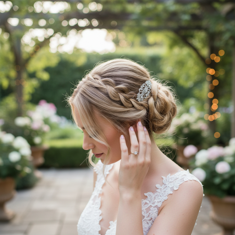 Deco Crystal Hair Comb