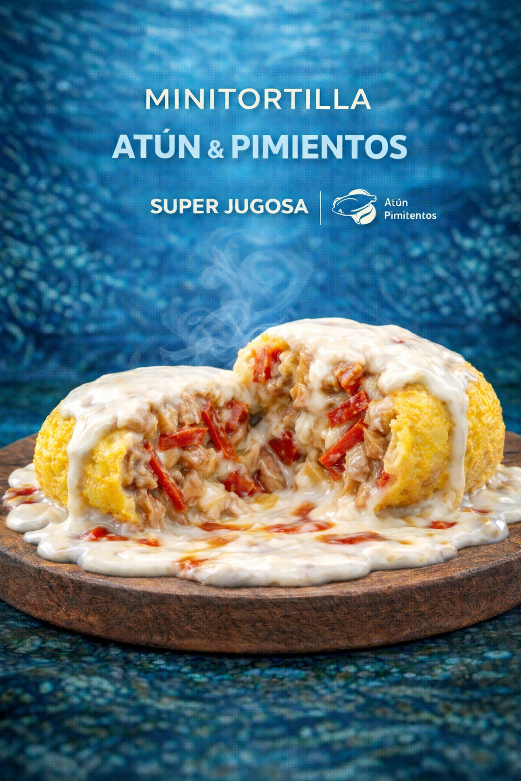 Minitortilla de ATÚN y PIMIENTOS
