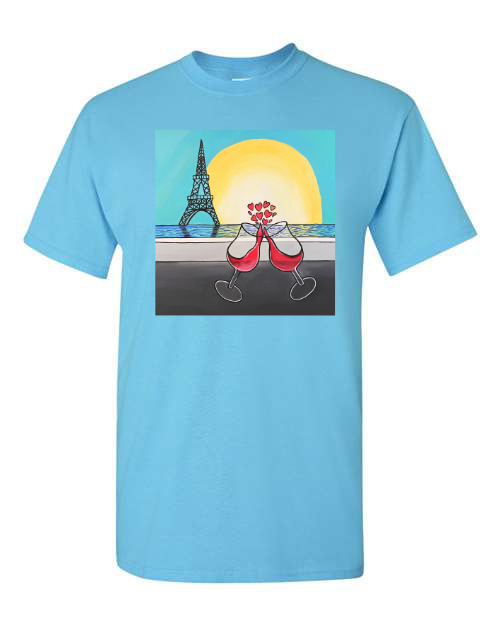 Paris Romance Art Tee, Cheers