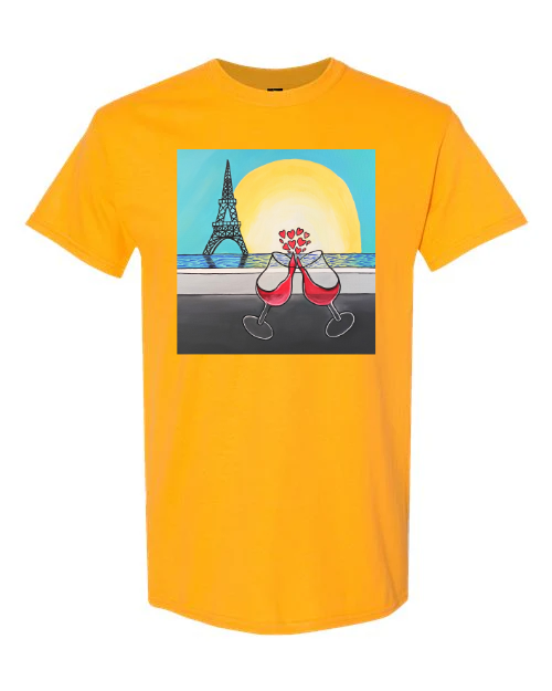 Paris Romance Art Tee, Cheers