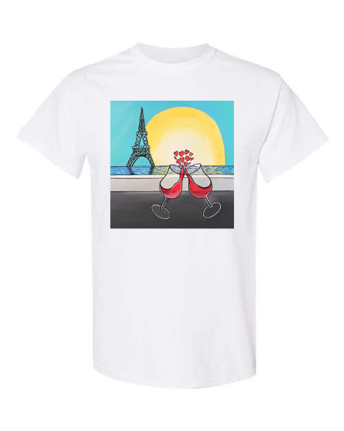 Paris Romance Art Tee, Cheers