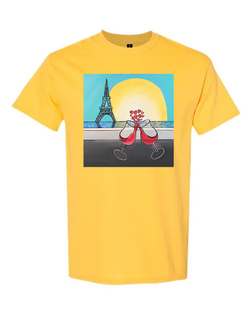 Paris Romance Art Tee, Cheers