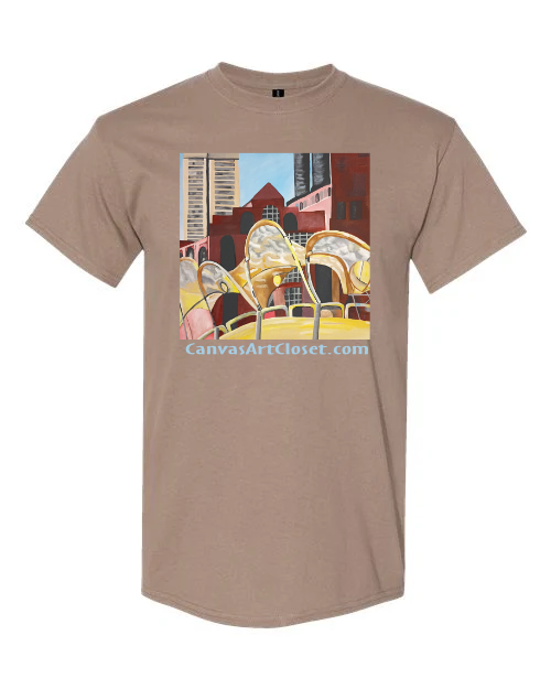 Urban Art Print T-Shirt, Inner Harbor Abstract