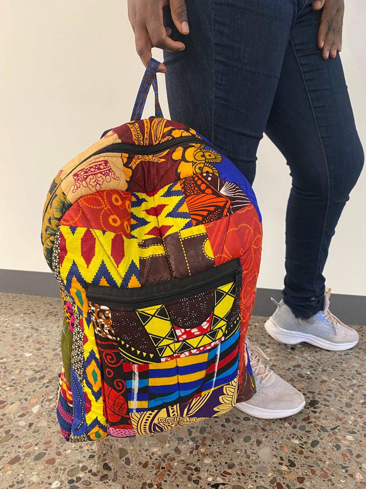 African Patchwork Backpack