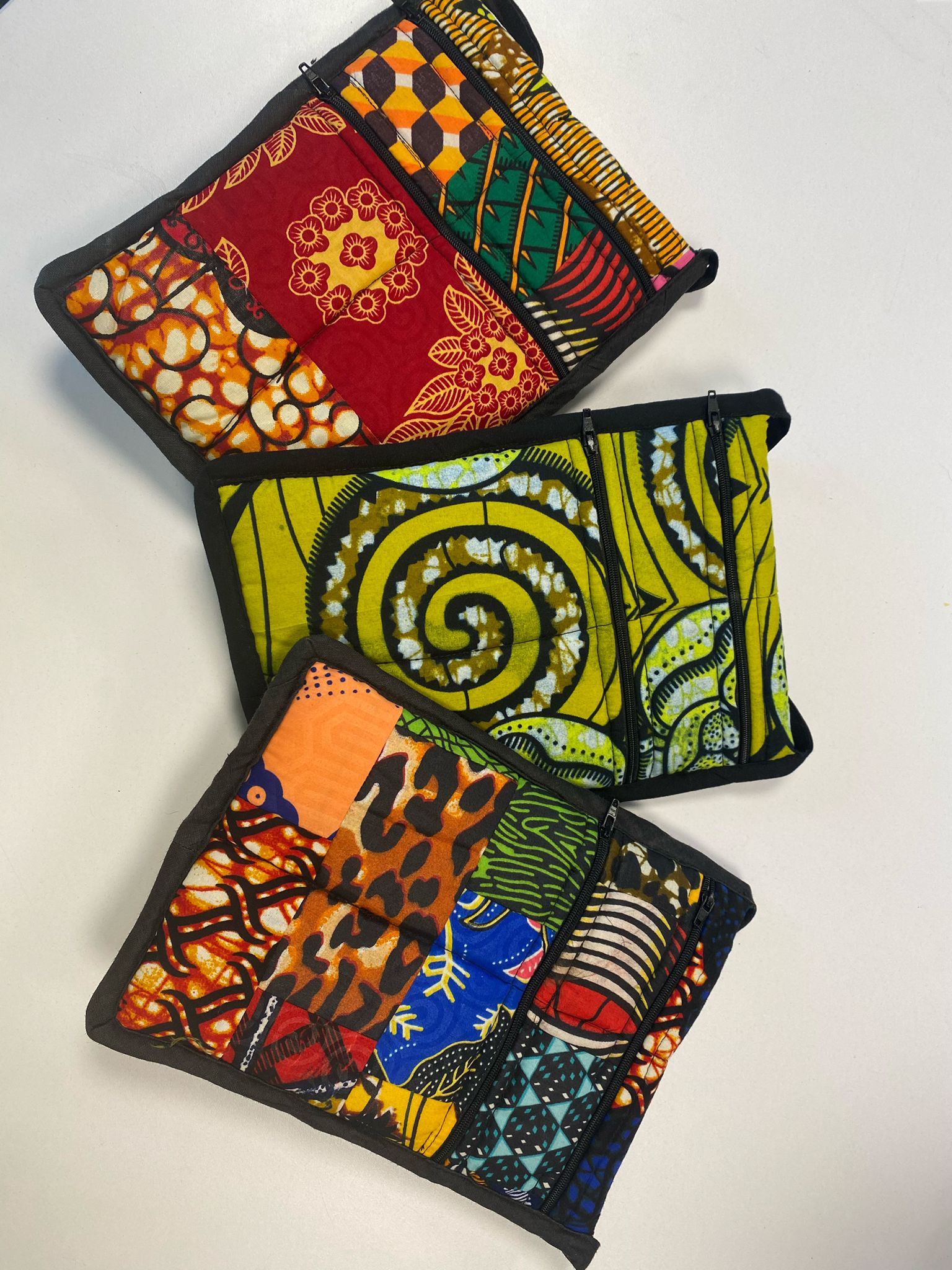 Colorful African Print Pouches