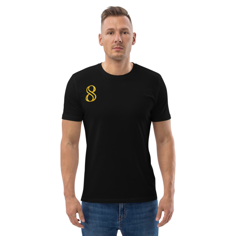 Number 8 Unisex organic cotton t-shirt