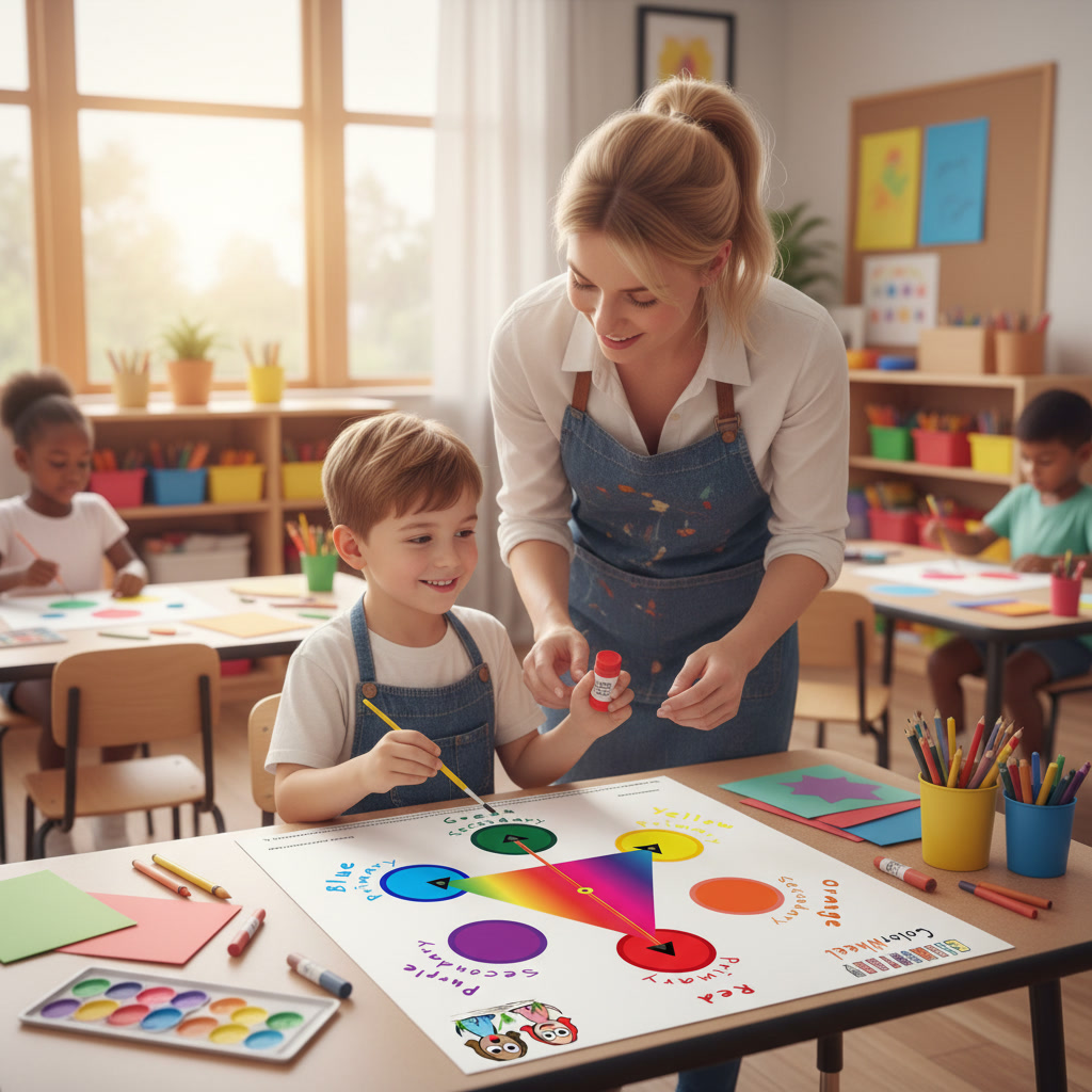 Elementary Color Wheel Chart