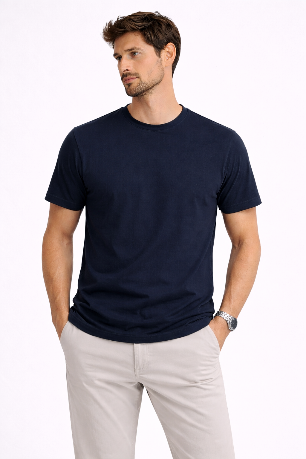 Camiseta Malha Premium Marinho