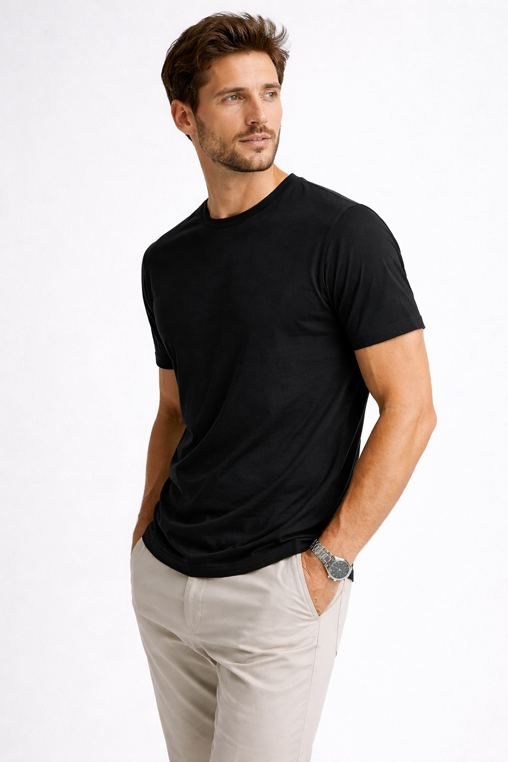 Camiseta Malha Premium Preta