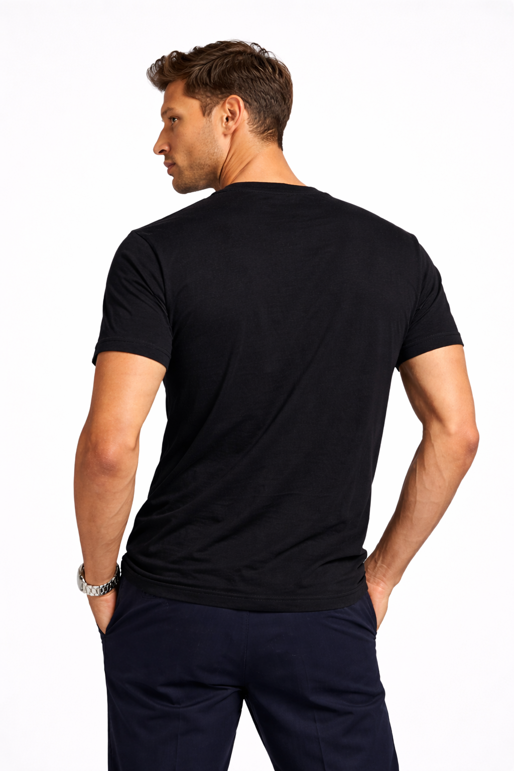 Camiseta Malha Cotton Preta