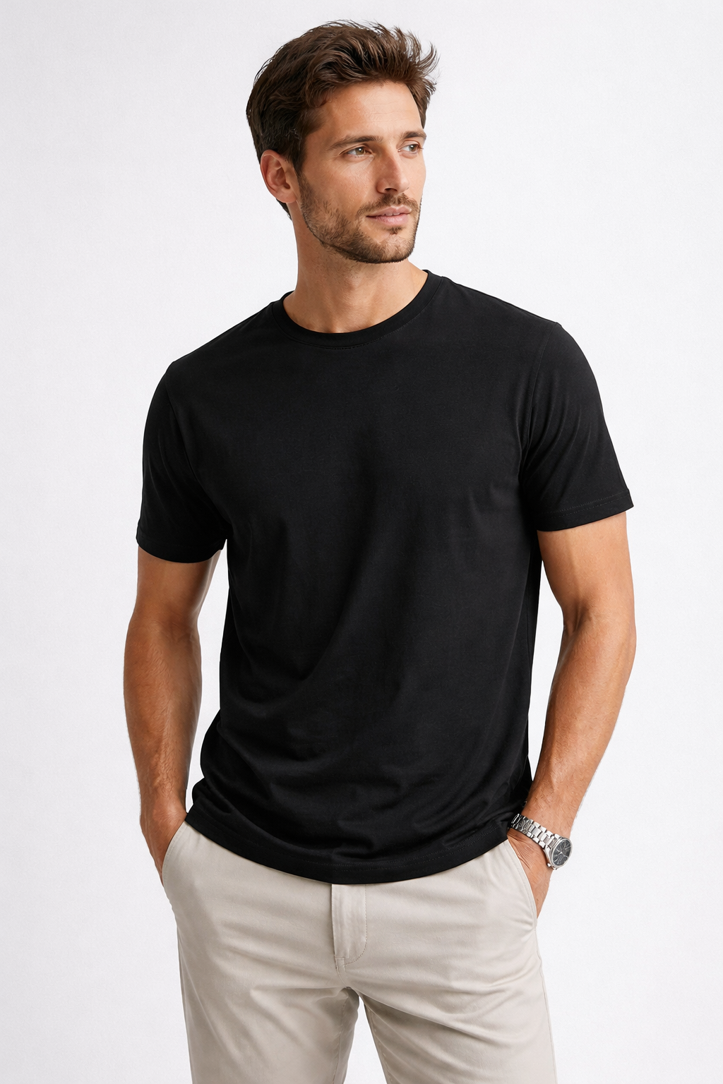 Camiseta Malha Premium Preta