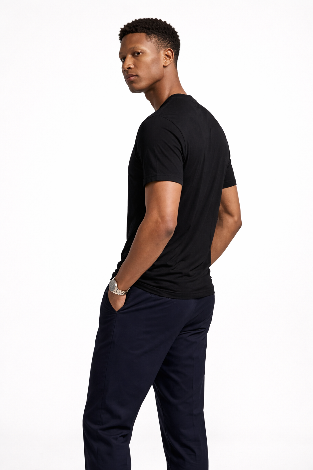 Camiseta Malha Pima Preta