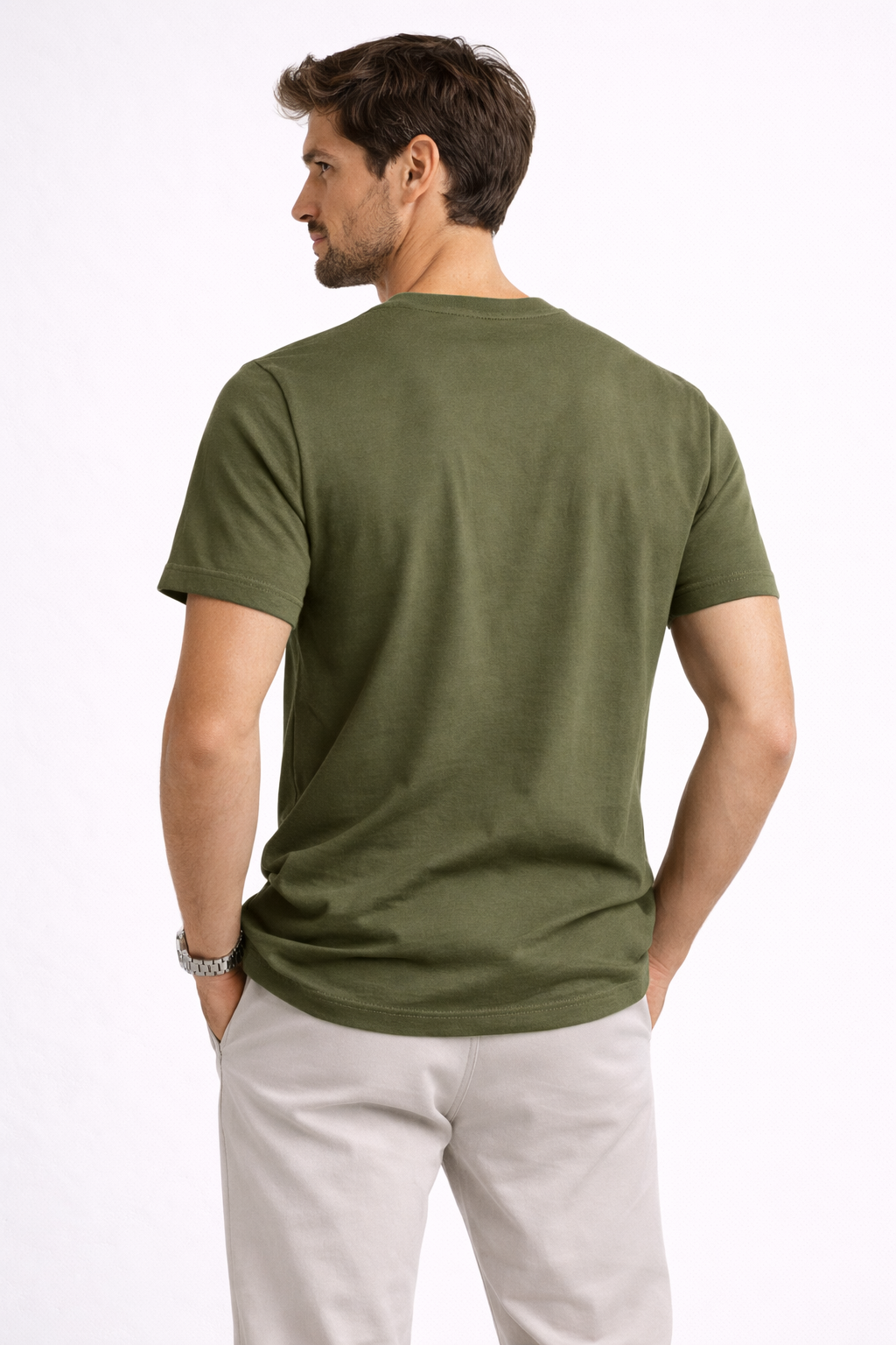 Camiseta Malha Premium Musgo