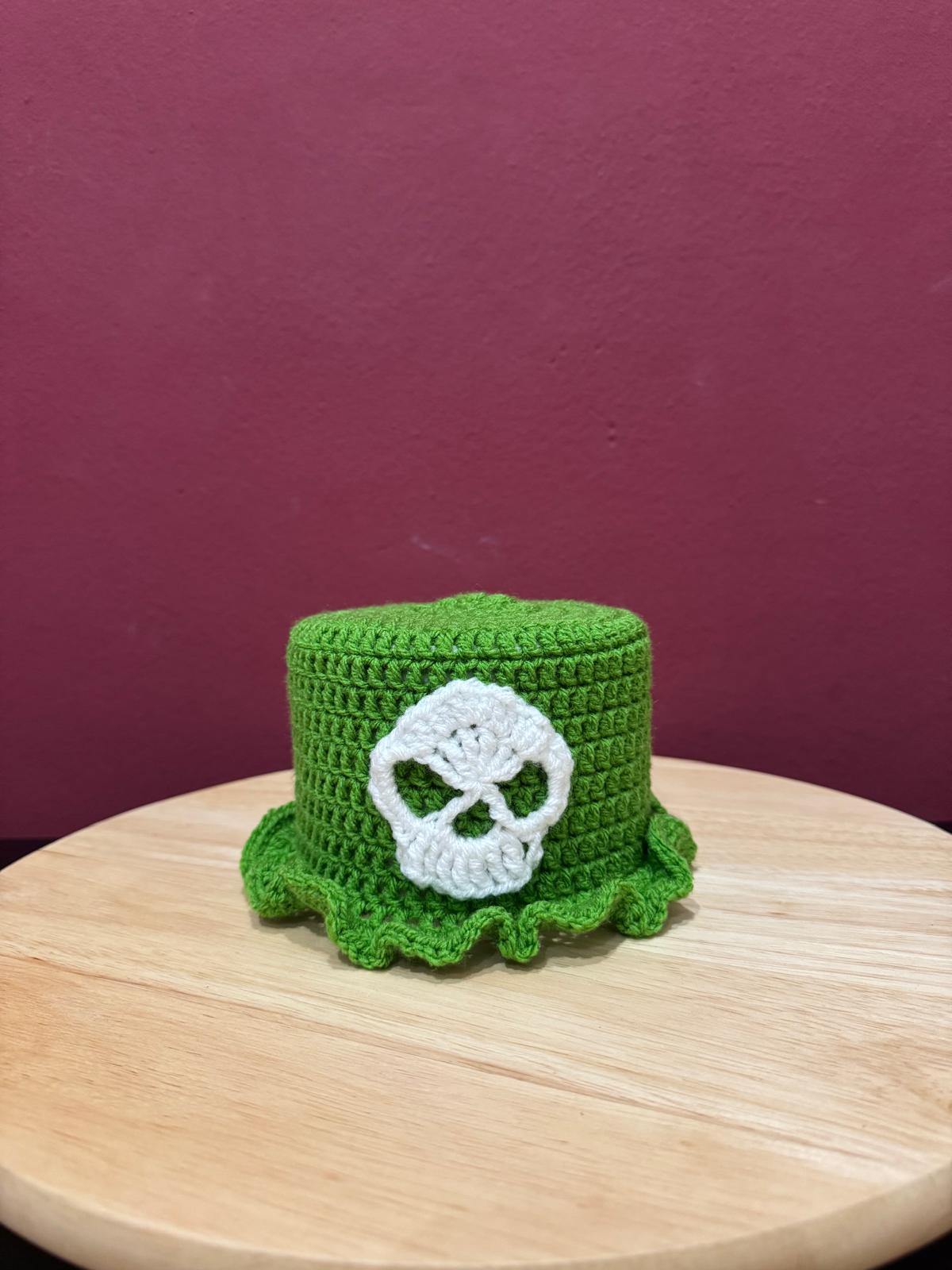 Klorollenhut - Totenkopf - coole WC-Deko, gehäkelt & handmade