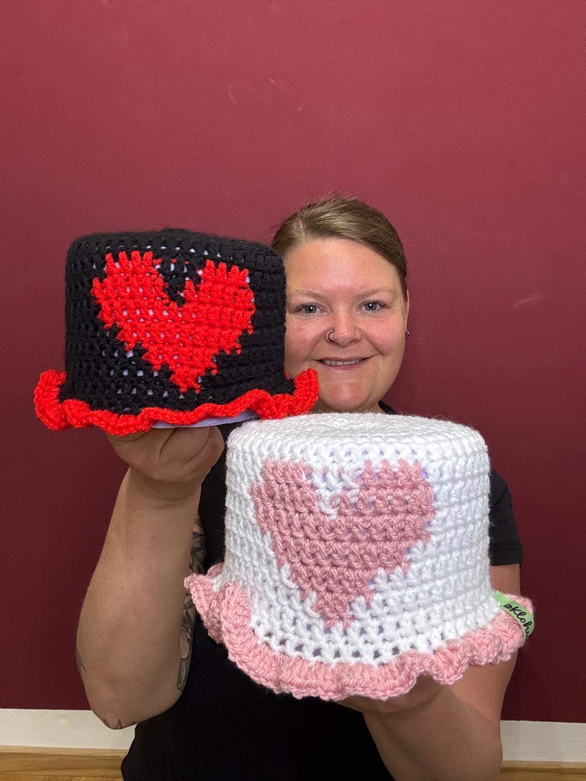 Klorollenhut - Herz - lustige WC-Deko, gehäkelt & handmade