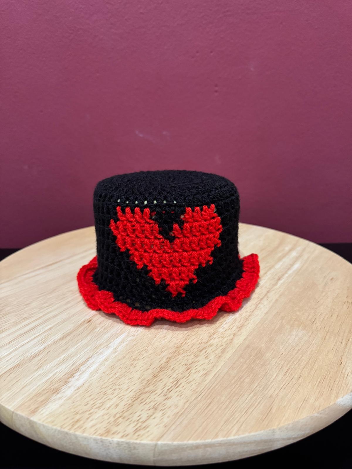 Klorollenhut - Herz - lustige WC-Deko, gehäkelt & handmade