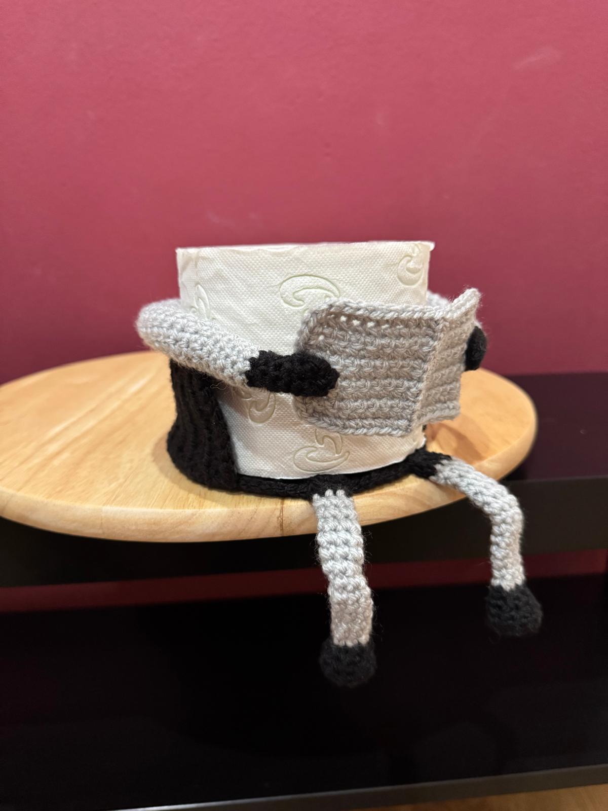 Klorollenhut - Hubert&Brunnhilde- WC-Deko, gehäkelt & handmade