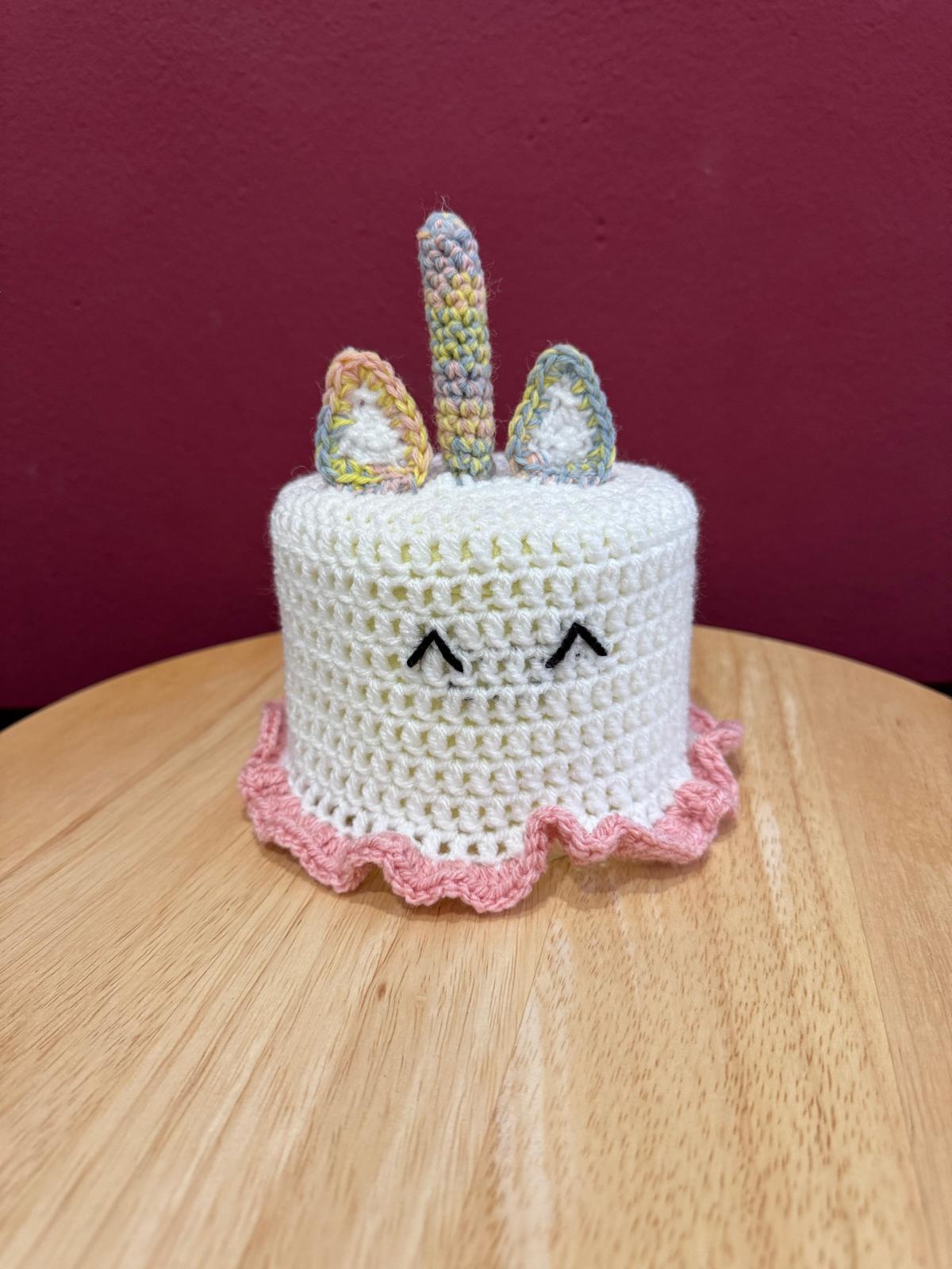 Klorollenhut - Einhorn -  lustige WC-Deko, gehäkelt & handmade