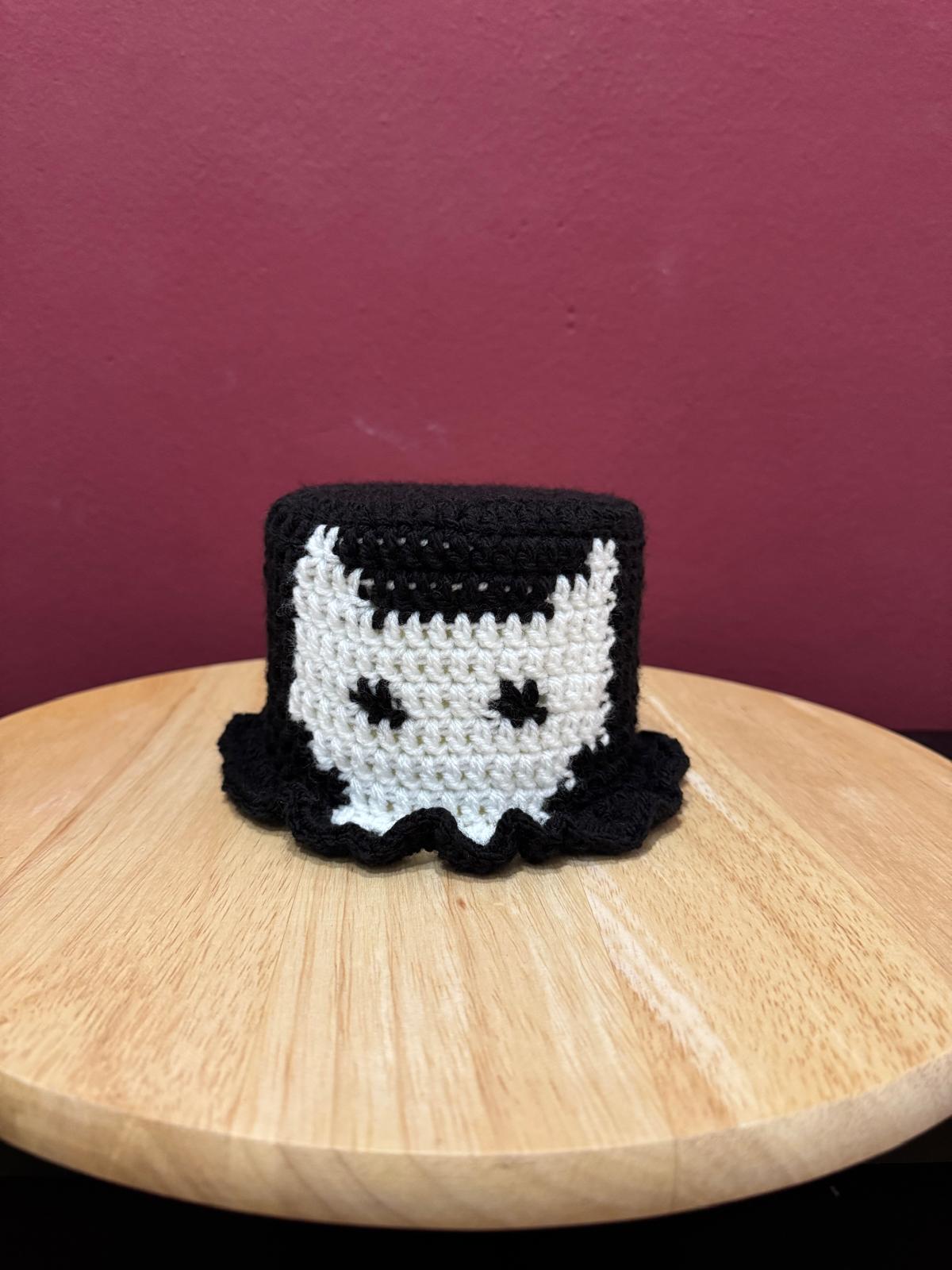 Klorollenhut - Katze mit Popoloch freche WC-Deko, gehäkelt & handmade