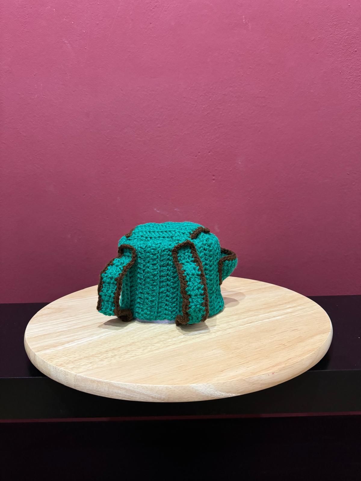 Klorollenhut - Rucksack lustige WC-Deko, gehäkelt & handmade