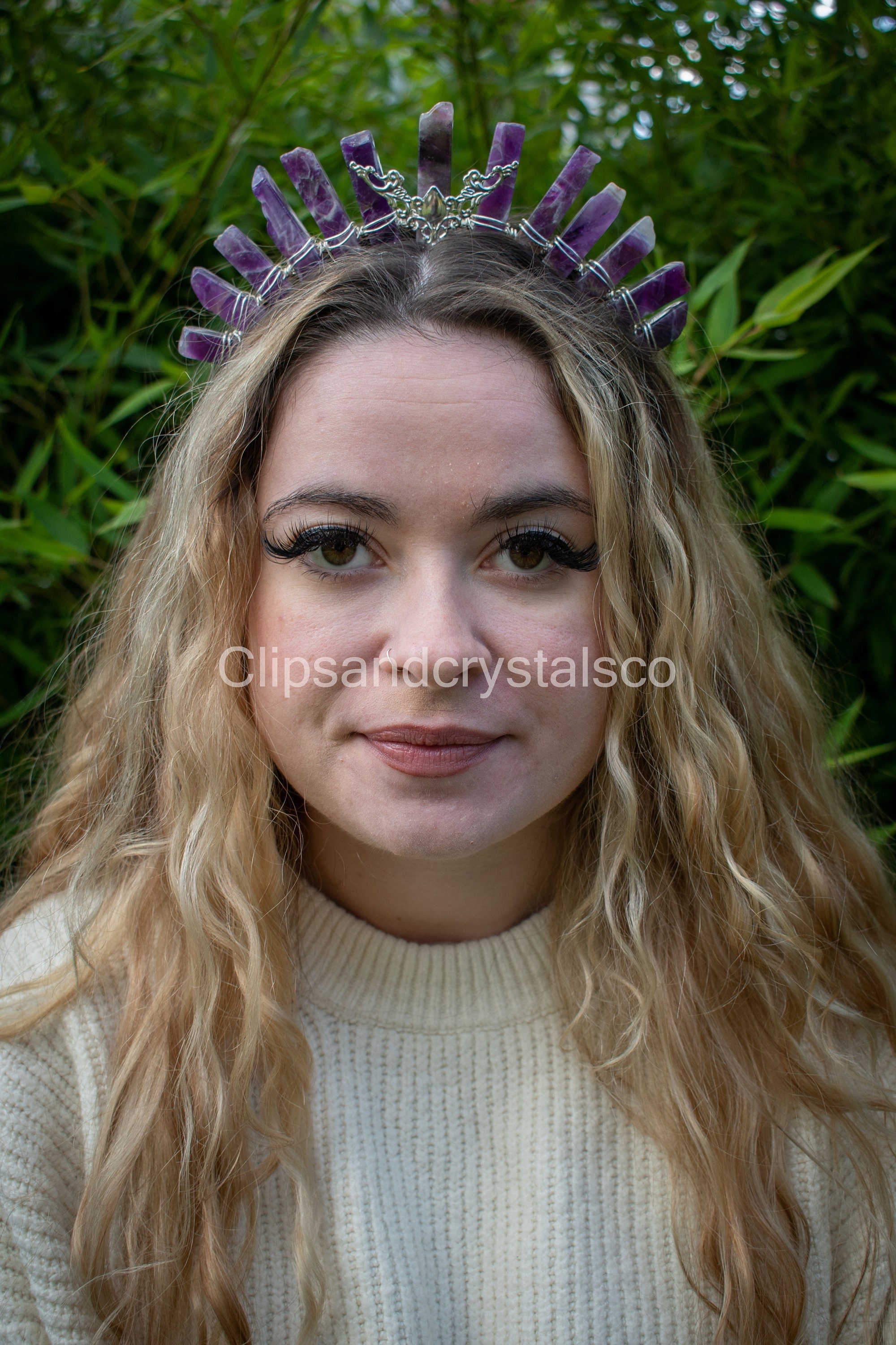 Amethyst Crystal Goddess Tiara