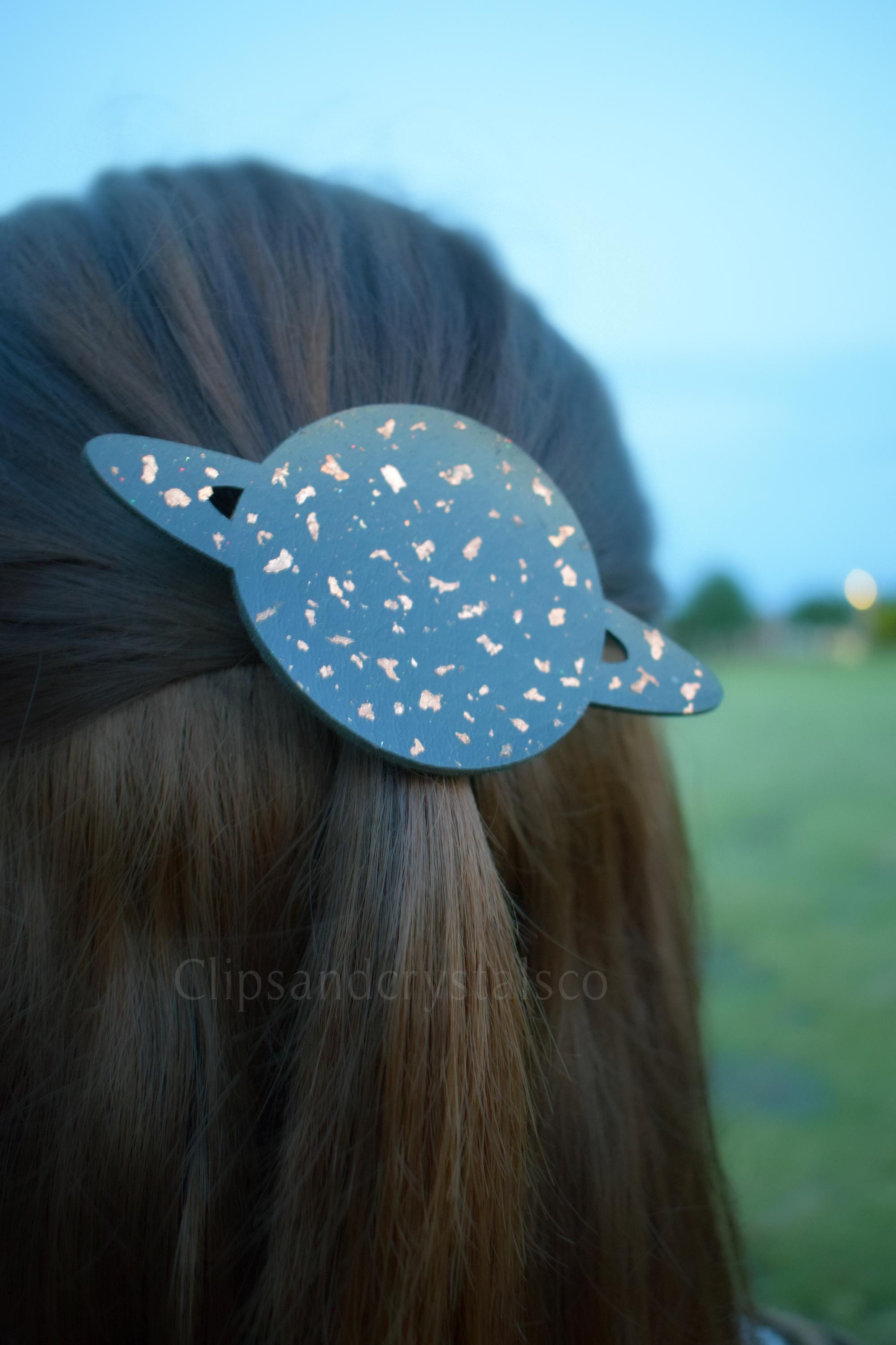 Planet Hair Clip - Many Colour Options