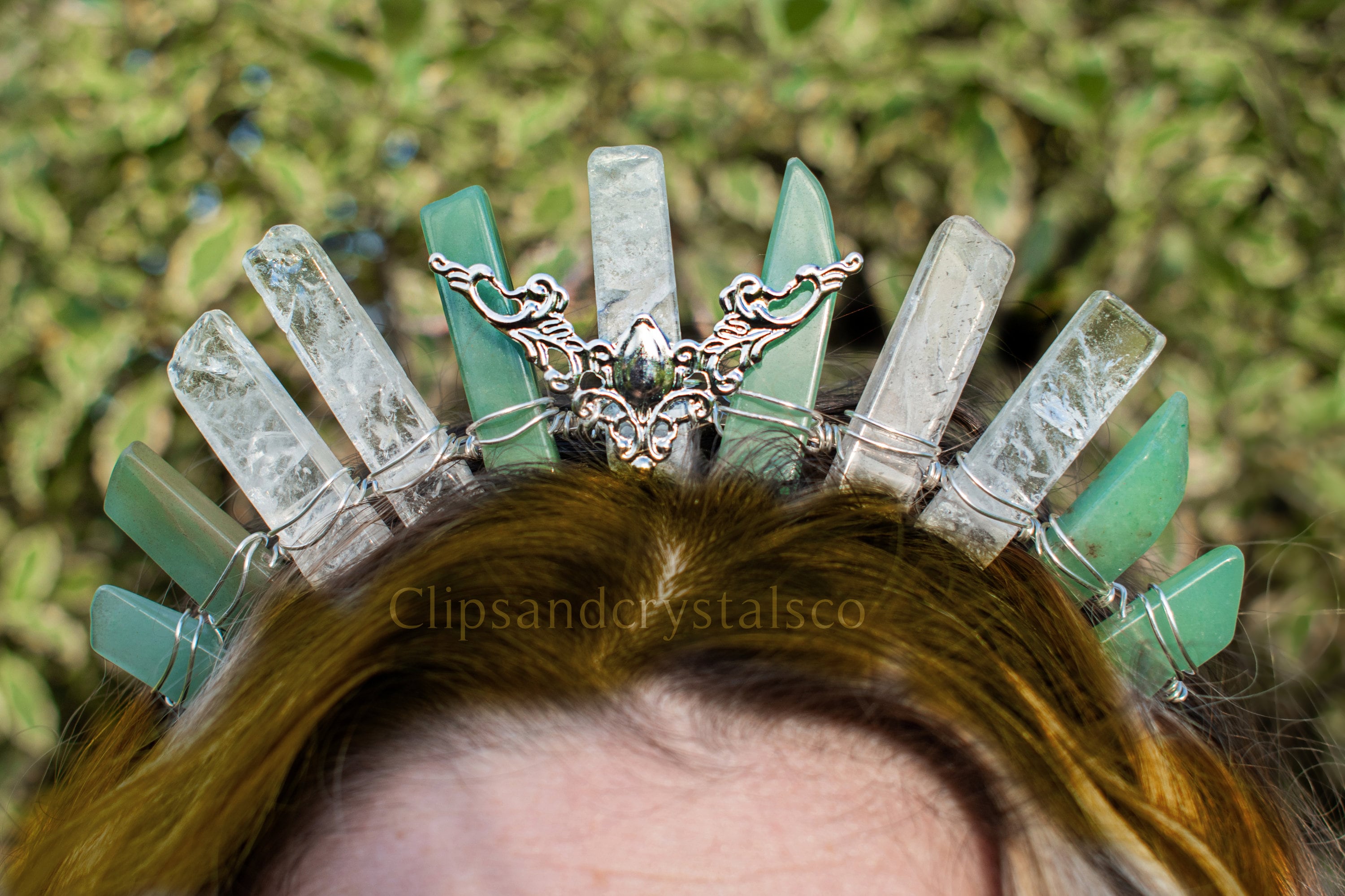 Green Crystal Warrior Princess Tiara
